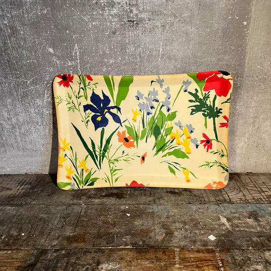 Retro Floral Tray