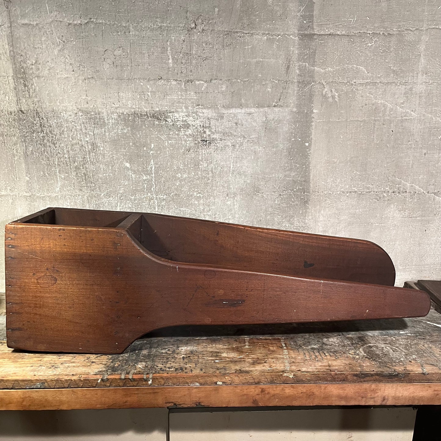 Antique tailor / shirt sleeve table top ironing board