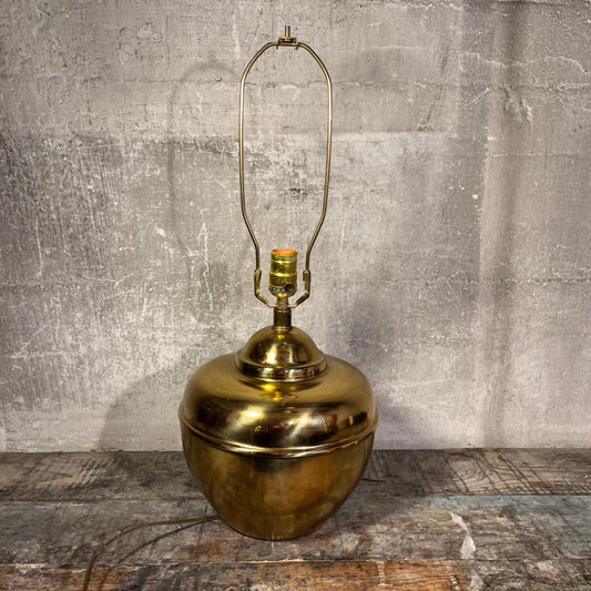 Wide Brass Table Lamp
