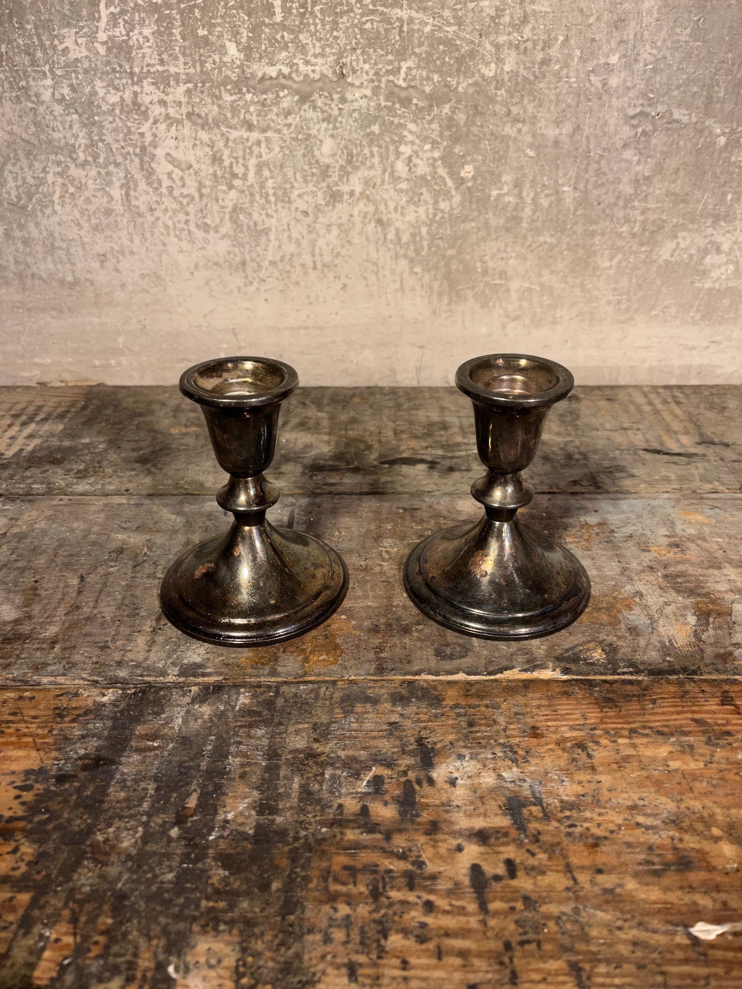 Silver Plated Candleholders