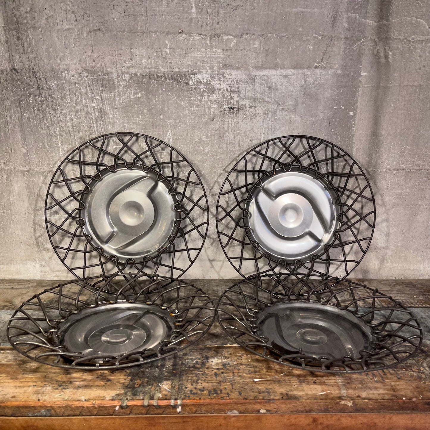 Wire Wheels / Hubcaps Set of 4
