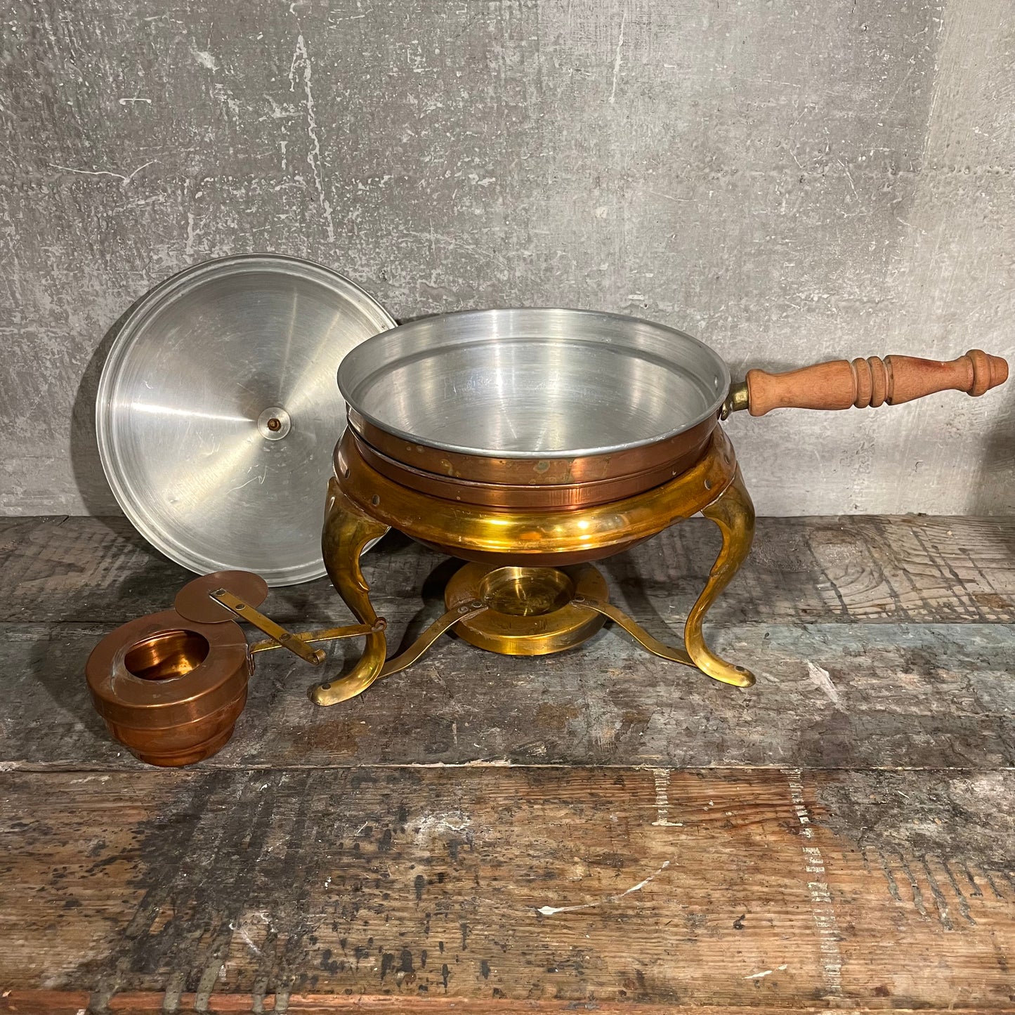 Copper and Brass Chafing Dish